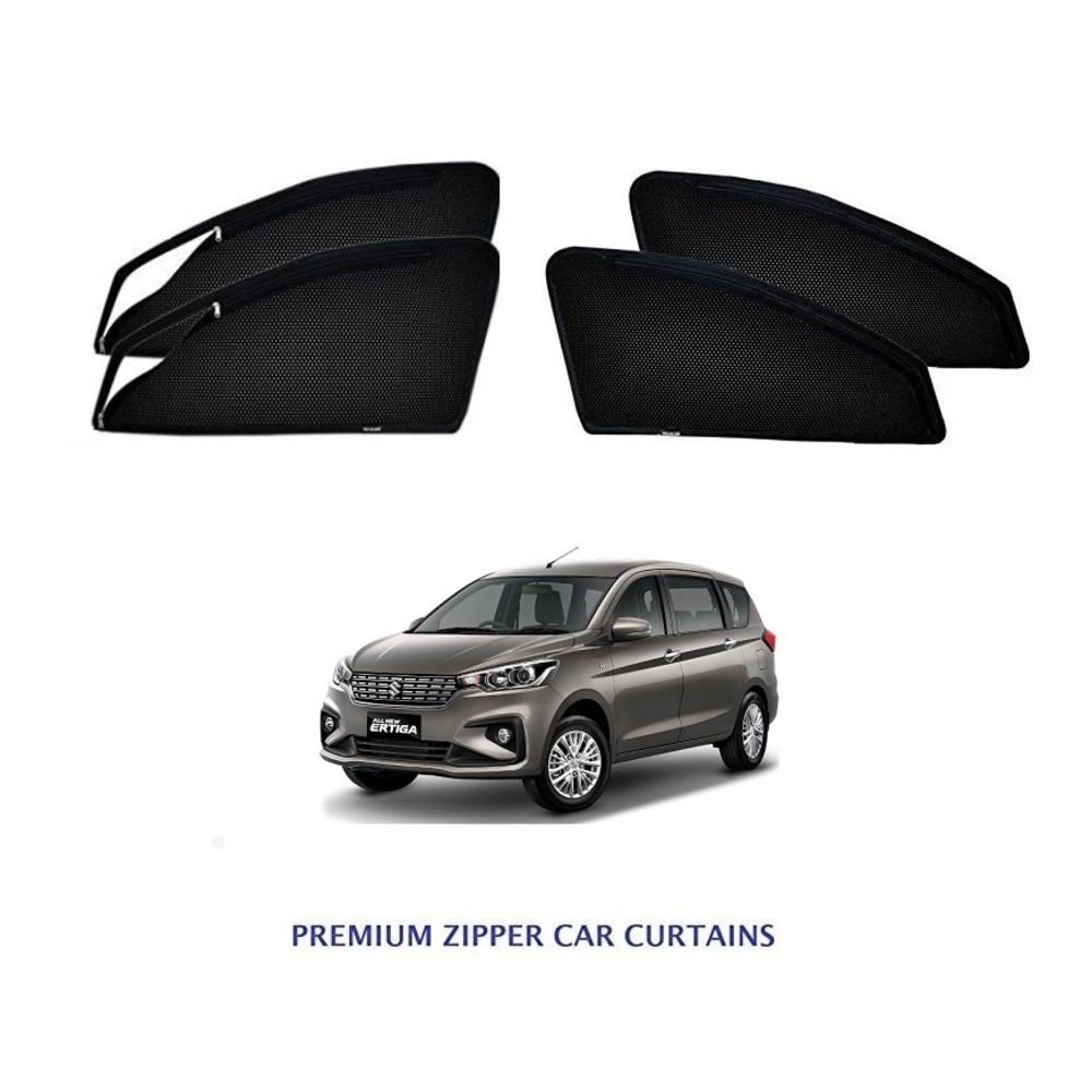 Premium Magnetic Curtain for Ertiga New - Black